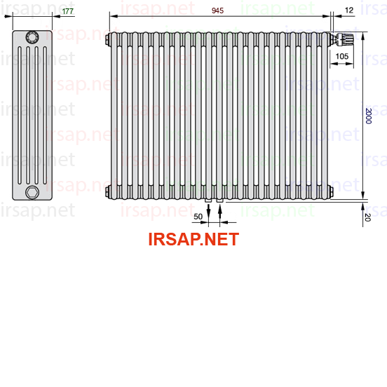 Радиатор IRSAP Tesi 52000/21 T52 CL 01